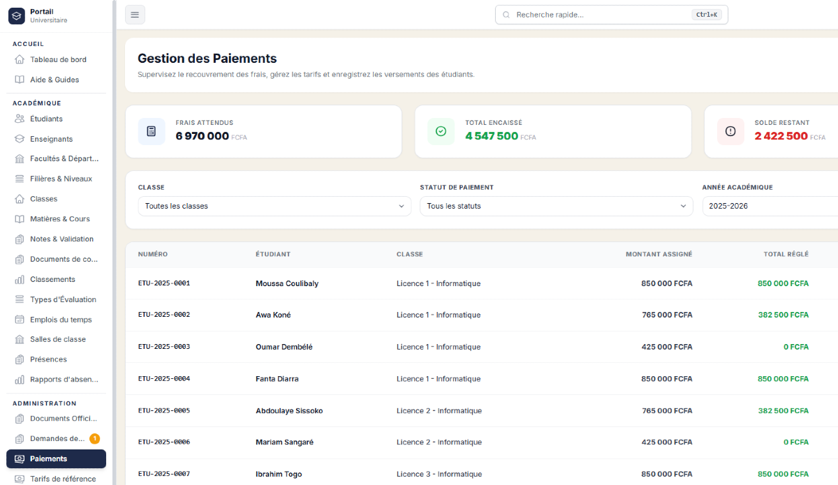 Zanga School -  Logiciel de Gestion Scolaire