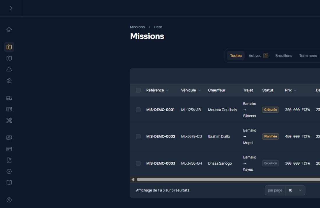 Zanga Fleet — Logiciel de Gestion de Flotte & Transport