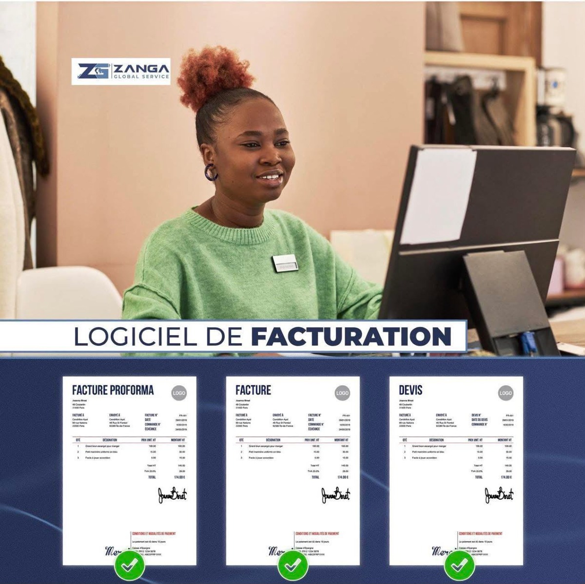 ZangaBill — Logiciel de gestion d'entreprise tout-en-un : Facturation, Comptabilité, RH & CRM