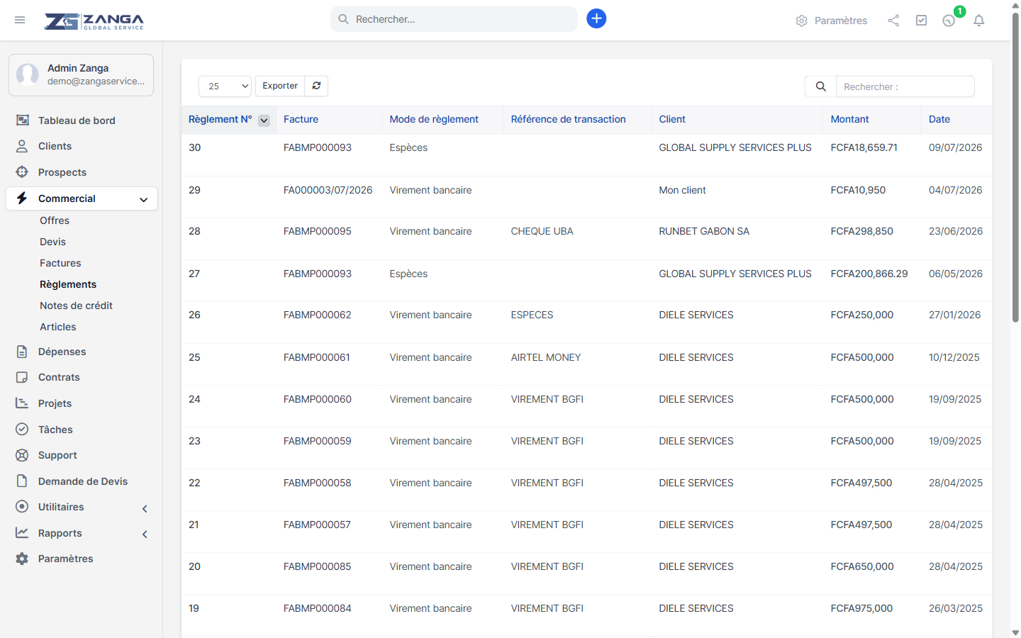 ZangaBill — Logiciel de gestion d'entreprise tout-en-un : Facturation, Comptabilité, RH & CRM