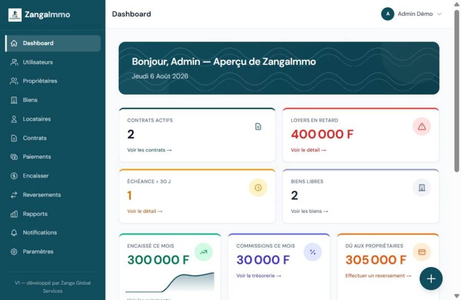 ZangaImmo — Le logiciel de gestion pour agences immobilières