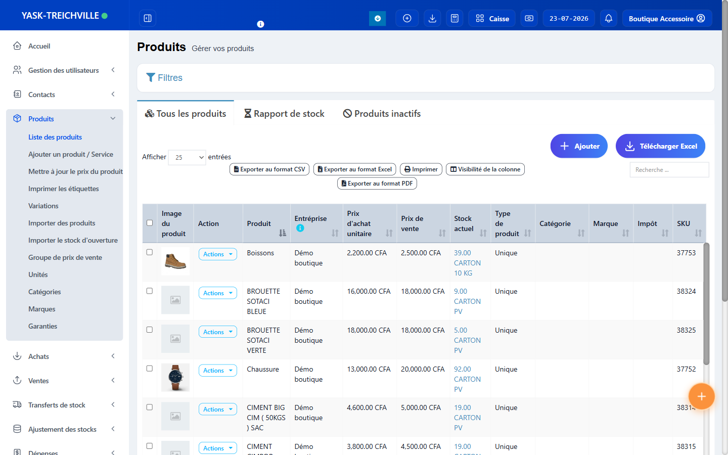Logiciel Gestion de stock - ZangaPro