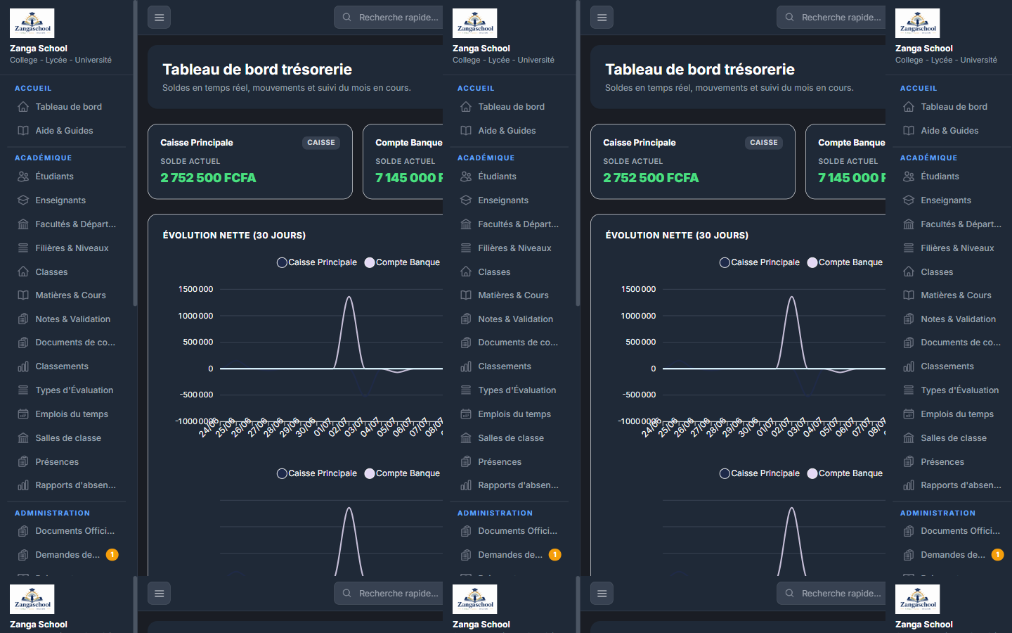 Zanga School - Logiciel de Gestion Scolaire