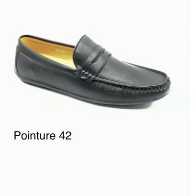 Mocassin en cuire veritable de qualité supérieure pointure 42