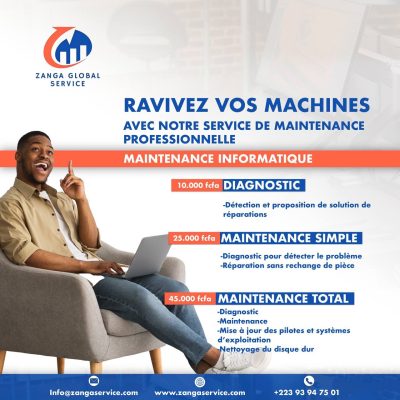 Maintenance, Réparation et Nettoyage d’ordinateurs et imprimantes