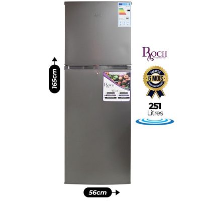 Réfrigérateur double battant – Roch – RFR-315 DT-L – 251 Litres SGM29